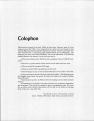 Colophon